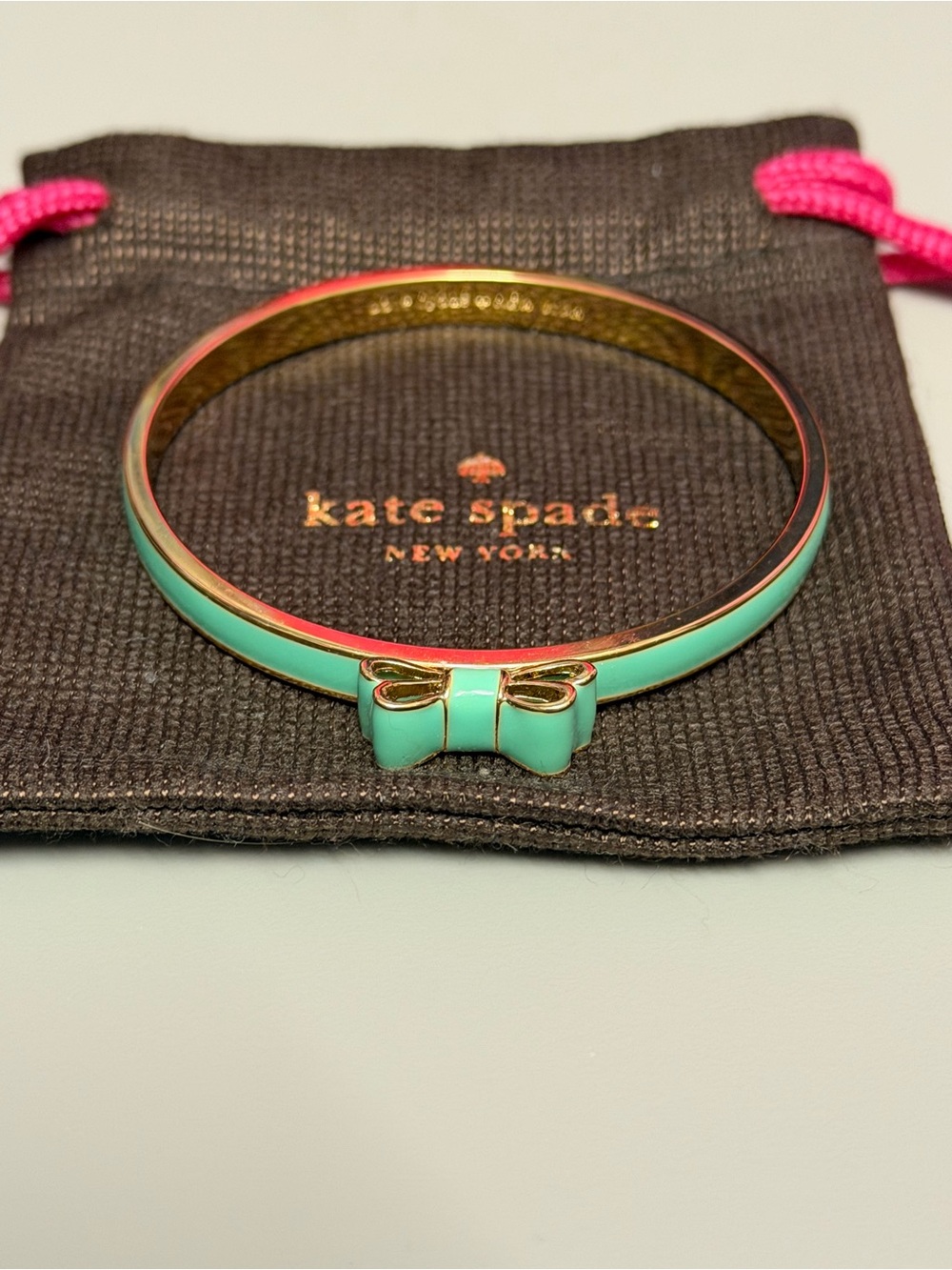 Kate Spade seafoam green bangle bracelet
